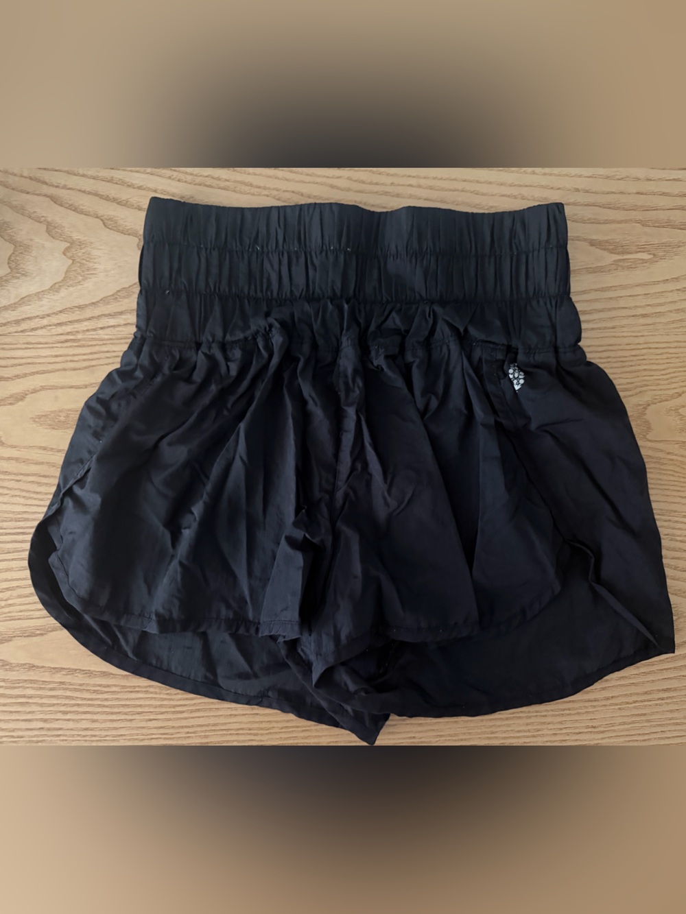 Free People Black Athletic Shorts